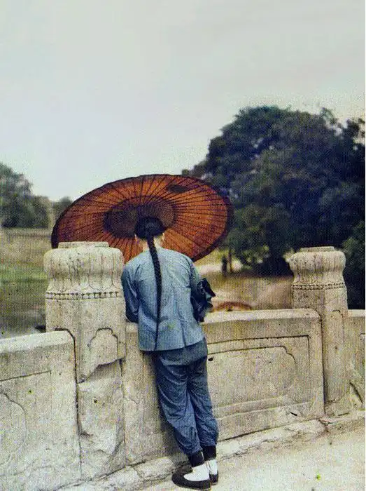 清末北京珍贵彩照看看百年前的北京什么样,最后一张精美无比
