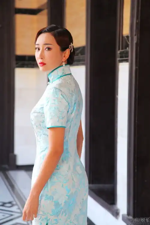 杜若溪勇敢的心曝旗袍剧照
