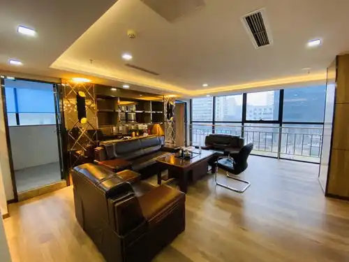 时代财富精装带家具科技园地铁站带共享办公室出租办公楼租赁北京我爱我家