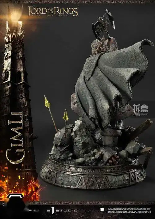 prime1studio14指环王金雳吉姆利雕像