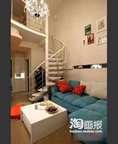 现代气息78平小蜗居也玩奢华复式范儿