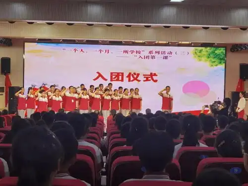 凝聚青春力量,献礼建党百年二十五一个人一个月一所学校第三期入团第一课走进富乐中学
