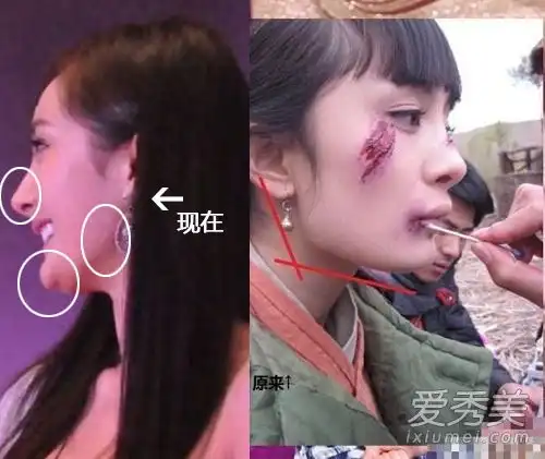 盘点杨幂早年剧照方脸瘪嘴短下巴整容上位
