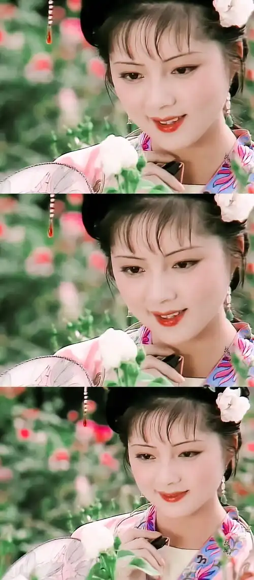 87版红楼梦薛宝钗张莉生日至今未婚影迷发红楼梦剧照为其庆生