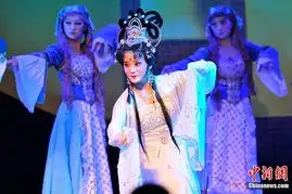 中国京剧画写安徒生童话野天鹅
