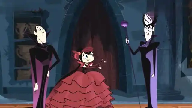 精灵旅社梅维斯终于感受到姑妈的爱,紧紧的抱在一起
