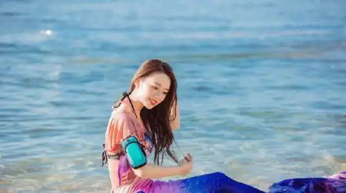 节目组曝光吉娜美人鱼泳装造型,网友沙滩上行走全靠蹦,就是美人鱼
