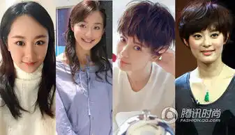 高圆圆短发造型似孙俪明星撞脸看发型