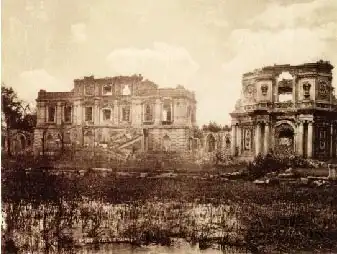 圆明园谐奇趣西洋楼全景照将拍卖