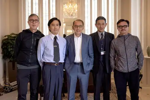 杨受成探班金手指剧组,梁朝伟刘德华杀青造型曝光