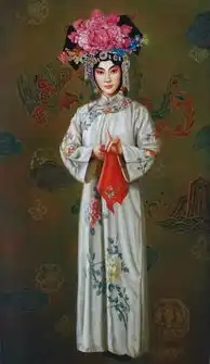 一大波手机壁纸震撼来袭油画中那些精美的京剧人物
