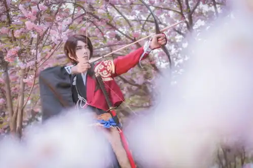 刀剑乱舞加州清光cosplay,果然樱花和武士刀也是一种浪漫
