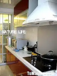 现代厨房实景图橱柜