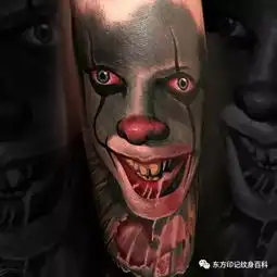干嘛这么严肃呢经典小丑纹身
