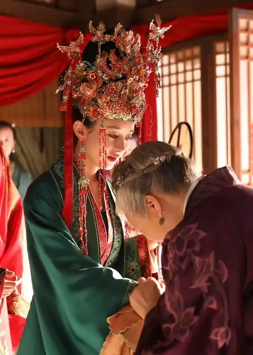 盘点10个古装剧绿色嫁衣赵丽颖知否美成经典,倪妮天盛长歌华丽霸气

