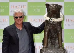 忠犬八公男主角赴日首次会面八公铜像