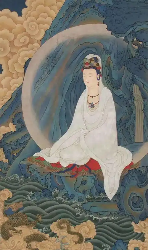 欣赏宫廷画家释道人物画100图画风工整细致