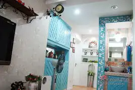 蓝白梦幻56平时尚美家,超迷你多功能蜗居