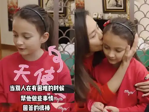 马雅舒晒全家装饰圣诞树,爸爸教育孩子要善良,9岁女儿身高超妈妈肩膀