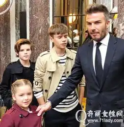 贝克汉姆现时装周带两儿子及小女儿画面温馨