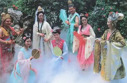 西游记剧照她的观音菩萨才是正版,游客看见她都下拜