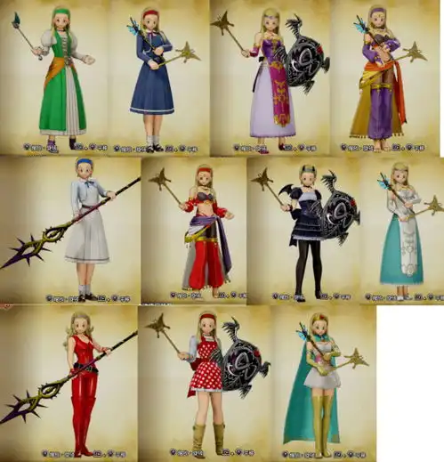 勇者斗恶龙11s全时装图鉴一览全部可获取时装外观介绍
