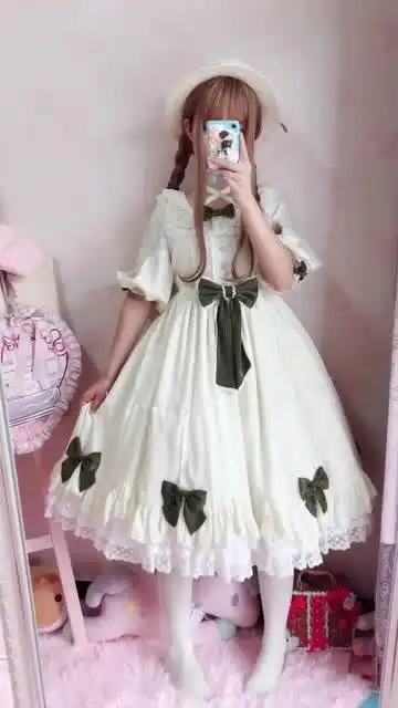 天使爱美丽lolita换小裙啦看看恬淡的颜色吧