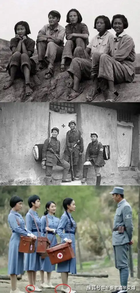 做了四张对比图,看亮剑3的武器装备与人物形象,跟历史照片多大差距
