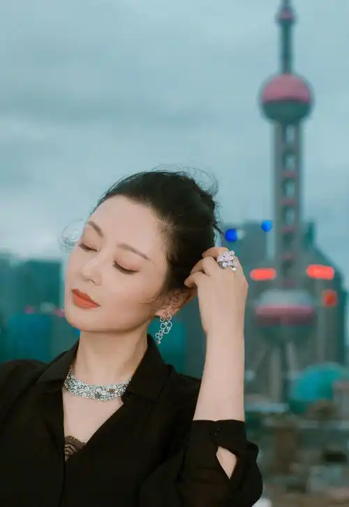 陈红时隔多年首曝高清现照,一身黑裙50岁美得高调,陈飞宇超像她