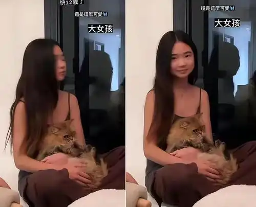 曹格12岁女儿整容式长大穿吊带太成熟,与同龄人合拍姿势太专业
