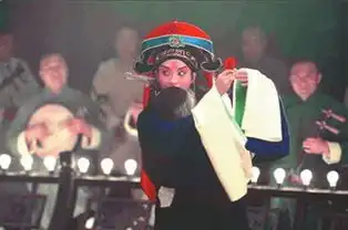 章子怡老生扮相曝光长须耍扇男人气十足