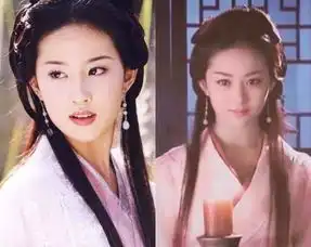 娱乐圈当赵丽颖换上王语嫣造型后,网友和刘亦菲一模一样