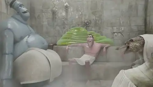 精灵旅社片段德古拉伯爵的vip桑拿房
