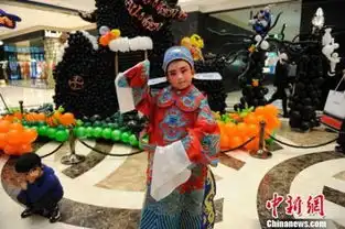 长春京剧少年的万圣节耍宝搞怪释放童趣组图
