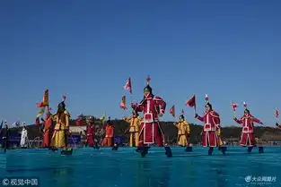 北京颐和园昆明湖冰场再现传统冰嬉