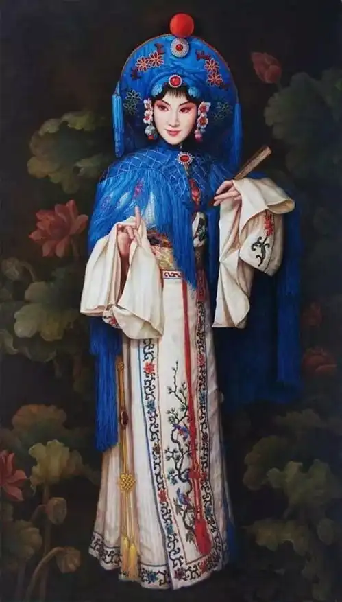 一大波手机壁纸震撼来袭油画中那些精美的京剧人物
