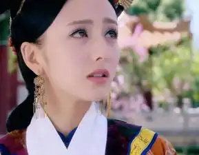 古装女星戴很重的耳环造型,赵丽颖绝美
