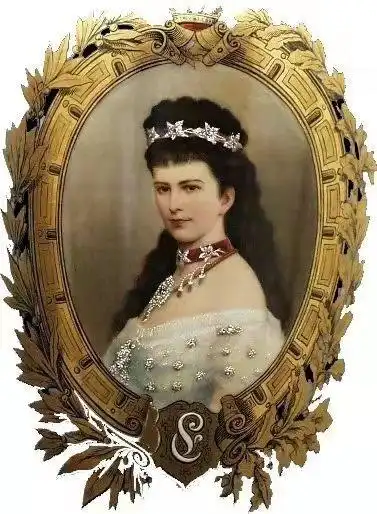 茜茜公主的星星发饰好多,除了肖像画上的27颗,她还有各种形状的