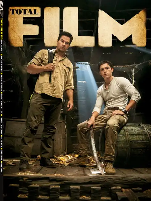 神秘海域真人电影杂志封面图内森和苏利文合照
