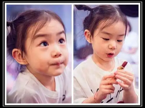 lucky整容式长大,和戚薇像复制粘贴,双丸子可爱到爆