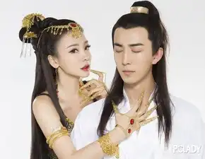 柳岩李川惊艳古装写真温婉侠女对决魅惑魔女