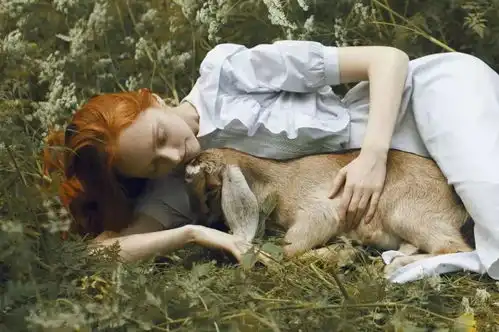 俄罗斯摄影师拍下真实版美女和野兽,这绝对不是ps的