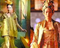 王菲造型象巩俐网友称雷人黄色古装似铁皮
