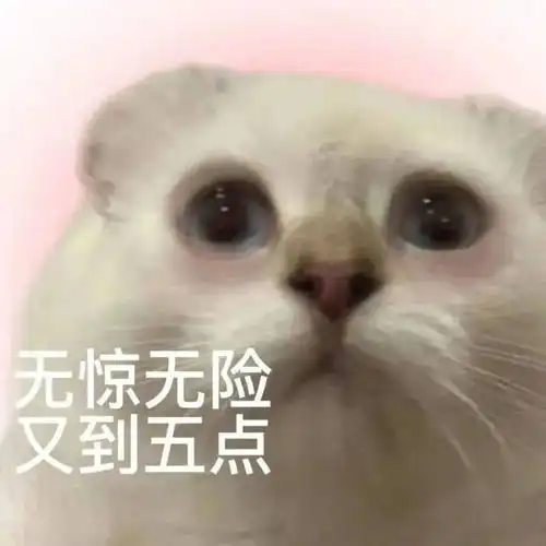 表情包无惊无险又到五点拿图点赞吱声