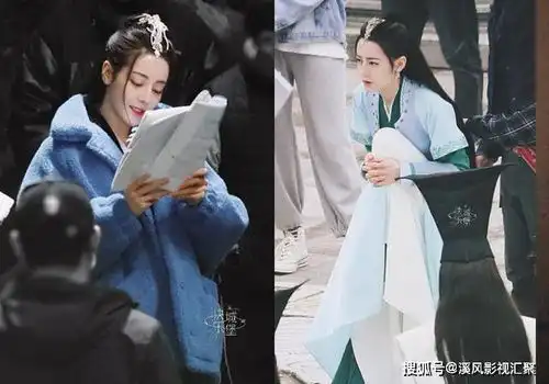 与君初相识红衣热巴好美,生图路透颜值好高,任嘉伦的白衣不错
