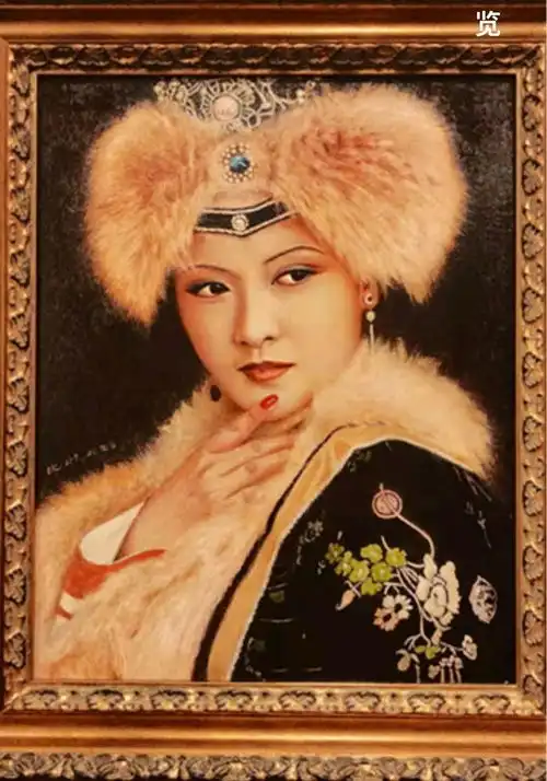 87版红楼梦平儿扮演者沈琳红楼梦人物油画
