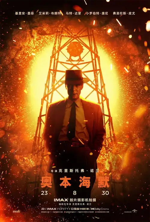 奥本海默在金球奖大获全胜,芭比获票房成就奖
