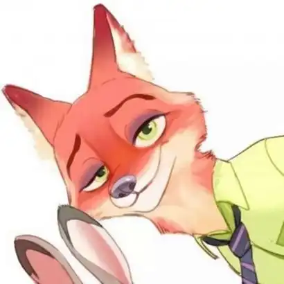 疯狂动物城情侣头像狐尼克和兔朱迪cp情头
