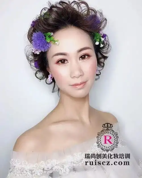 超级清新的夏日鲜花彩绘新娘,试妆备战520
