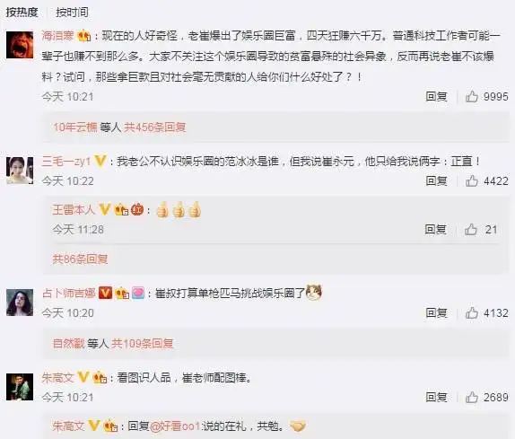 崔永元动真格放冯小刚范冰冰刘震云照片,直言看见你们恶心